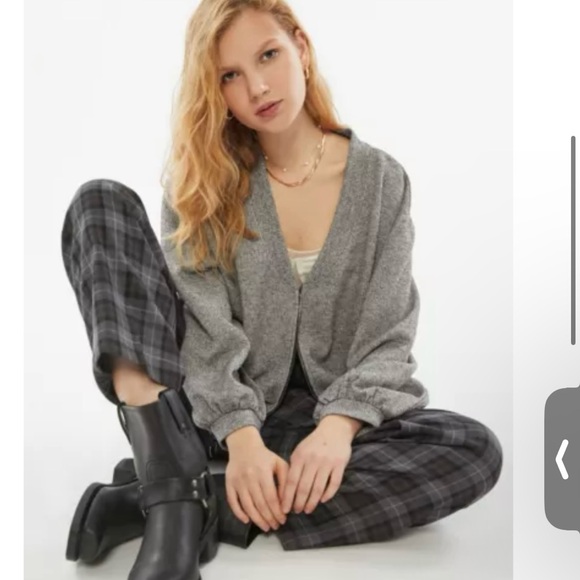NWOT UO Jamie Oversized Zip Cardigan - Picture 1 of 3